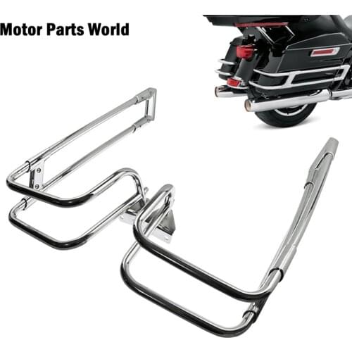 Motorcycle Saddlebag Guard Rails Chrome Fit For Harley Touring Road King Road Glide FLHR CVO Limited FLHTKSE 2014-2019 2020