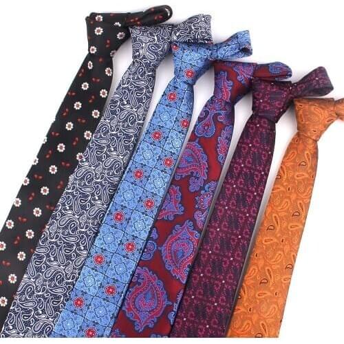 New Classic Paisley Tie For Men Wome Floral Woven Neck Tie For Wedding Business Suits Man Ties Jacquard Mens Necktie Gravatas
