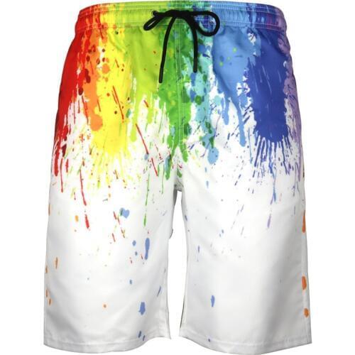 3D Print Men Swimming Shorts Quick Drying Beach Board Shorts Swimwear Bermuda Breathable Surf Sport Summer Swim Trunks Homme