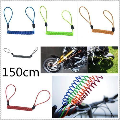 150cm motorcycle burglar alarm reminder rope spring pull wire for YAMAHA R6S EUROPE VERSION YZF R1 R1M FAZER600 FZX700 FAZER