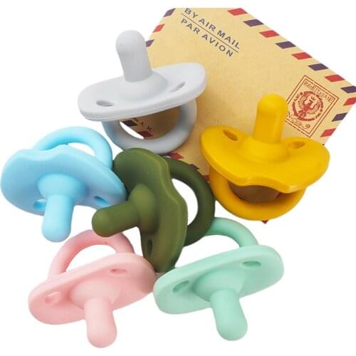 Chenkai 10PCS Silicone Nipples Teether Food Grade DIY Newborn Infant Baby Pacifier Dummy Nursing Teething Jewelry Toy Craft