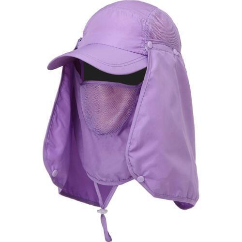 Outdoor Sunscreen Sun Hat Detachable Uv Breathable Fishing Cap Climbing Jungle Mosquito Wind Sand Hat