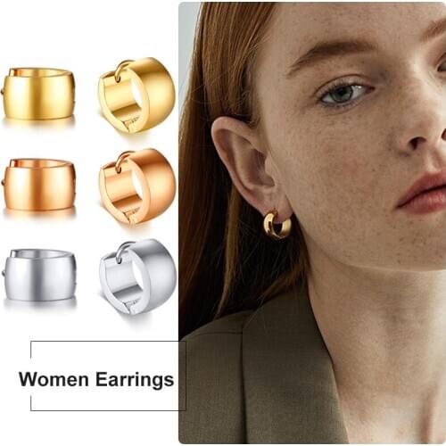 Women Stud Earrings Stainless Steel Lady Danglers Pendientes Brincos Korean Style Pendientes Mujer Moda