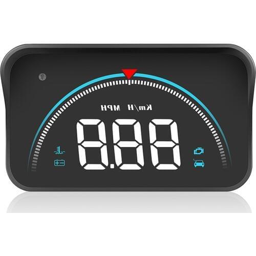 1set M8 Car HUD Head Up Display OBD2 II Overspeed Warning System Projector Windshield Auto Electronic Voltage Alarm Accessories