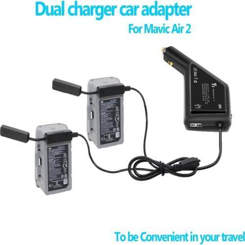 Car adapter Charger For DJI Mavic Air 2 Intelligent Battery Charging Mavic Air2 Car USB Adapter Multi Battery Car Charger