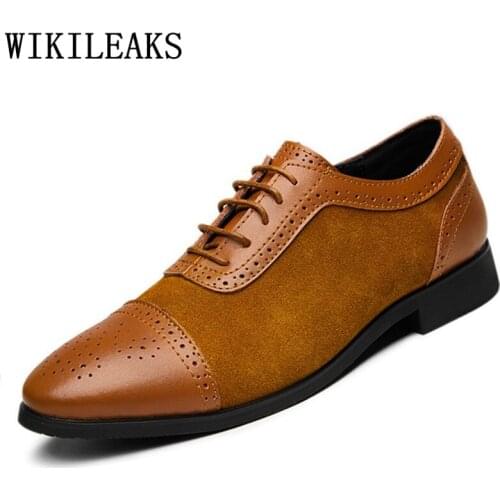 British Mens Shoes Coiffeur Brogue Shoes Men Classic Luxury Brand Mens Formal Shoes Genuine Leather Zapatos Italianos Vestir
