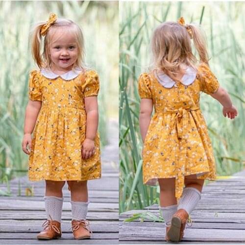 AU Toddler Kids Baby Girl Summer Sleeveless Floral Party Princess Dress Clothes