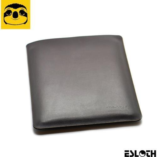 ESLOTH Brown For Lenovo ThinkPad X1 Carbon14 - inch PU Vinyl Leather Cases Into Sets of Bladder Bag Ultra Thin Light Laptop Bags