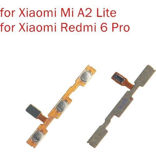 For Xiaomi Redmi 6 Pro/ Mi A2 Lite Power Volume Flex Cable ON OFF Side Button Switch Flex Cable Replacement Repair Spare Parts