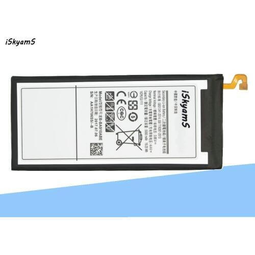 ISkyamS 10pcs/lot 5000mAh EB-BA910ABE Battery For Samsung Galaxy A9+ A9000 A9 Pro 2016 Duos TD-LTE, SM-A9100, SM-A910F/DS