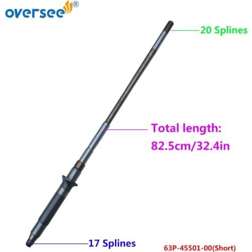 63P-45501 Short Driver Shaft For Yamaha Outboard Motor 4T F150HP 20" Gear Case 63P-45501-00 Lower Unit Using