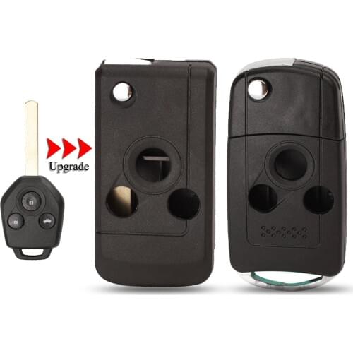 Kutery 10PCS/Lot Upgrade Folding Car Key Shell For Subaru Forester Outback XV Legacy 3Buttons Remote Car Key Cover Fob Case