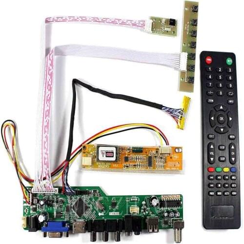 Lwfczhao Monitor Kit for N156B3-L01 N156B3-L0B TV+HDMI+VGA+AV+USB+Audio LCD LED Screen Controller Board Driver Lvds 30pins Panel