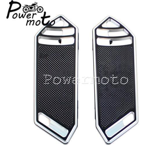 Motorcycle Aluminum Front Footboard Passenger Floor Board for Harley Touring Softails 1984-2015 Highway Footpeg Floorboard