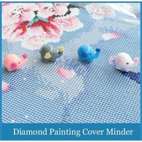 Huacan 1pc Random Color Diamond Painting Cover Minders Tools Diamond Embroidery Accessories