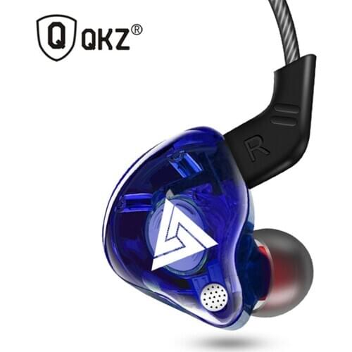 QKZ AK6 Copper Driver HiFi Sport Earphones In Ear Earphone For Running With Microphone Headset music Earbuds for Phone Tablet