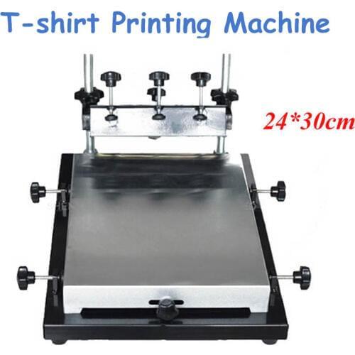 Single Color Screen Printer 24*30cm T-shirt Screen Printing Machine Flat Press Machine