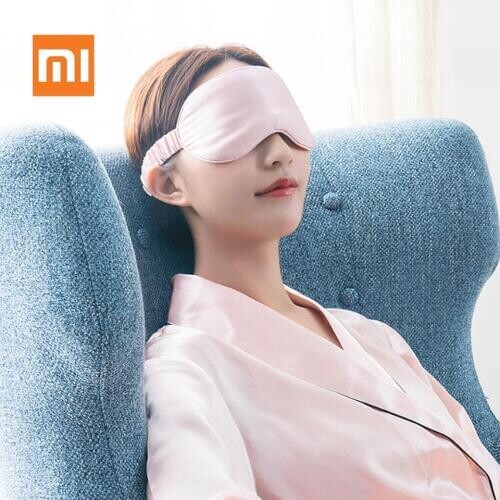Original Xiaomi COMO LIVING Silk Eye Mask Eye Patch Eye Massager Fatigue Relief Sleep Eyepatch Travel Rest Gift Grey Pink