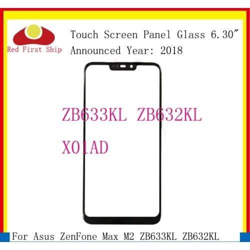 10Pcs/lot For Asus Zenfone Max M2 ZB633KL ZB632KL LCD Front Touch Screen Panel Glass Outer Lens Replacement
