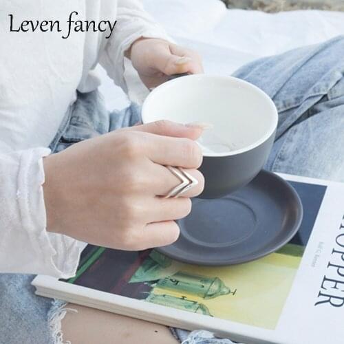 Personalized Diamond-shaped Temperament Double Layer V Silver Ring Minimal 925 sterling silver Jewelry Rings for Women Men