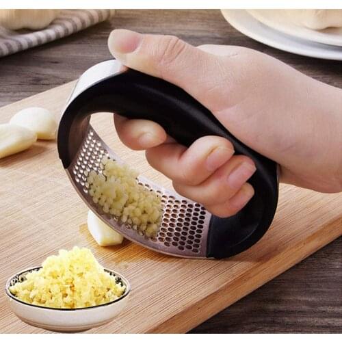 Stainless Steel Garlic Press Manual Garlic Grinder Ginger Press Kitchen Accessories Garlic ChopperCrusherpowder kitchen tools