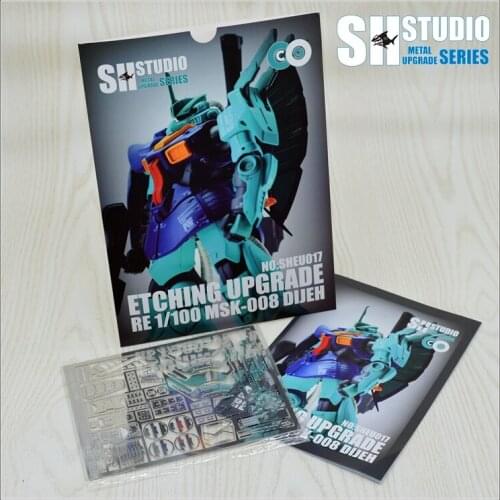 SH STUDIO RE 1/100 MSK-008 DJ Gundam Etching Sheet PE Metal Detail Tonic