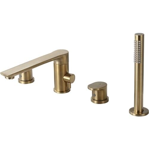 Bathroom Tub Shower Faucet Set Bathtub Tap Bathtub Faucets Mixer Tub Faucet Black Bath Tub Taps Brushed Gold Bath Faucet Brass