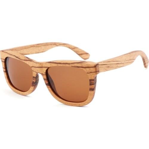 BerWer New Zebra wood Sunglasses Retro Men Women Luxury Handmade Wooden Sunglasses for Friends as Gifts Dropshipping