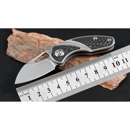 S35VN Steel Knife Mini Outdoor Survival Folding Knife Tactical Hunting Knife EDC Fishing Climbing Tool Fruit Knife Self-Defense