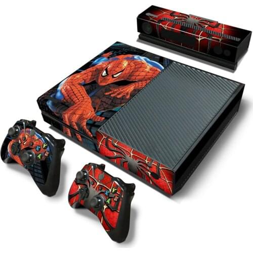 Marvel Spiderman Cartoon Style Sticker for XBOX ONE Skin Sticker Console and Controllers for XBOX ONE Gamepad Controller Decal