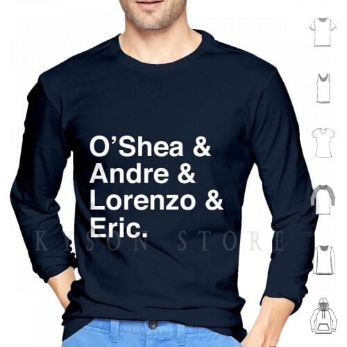 Oshea & Andre & Lorenzo & Eric Nwa Hoodie Long Sleeve Nwa Gangsta Compton Music Hip Hop Rap