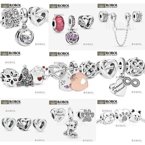 High-quality 925 Sterling Silver Bead Pendant Accessories, Exquisite Jewelry, A Variety of Options, Light Luxury and Fashion