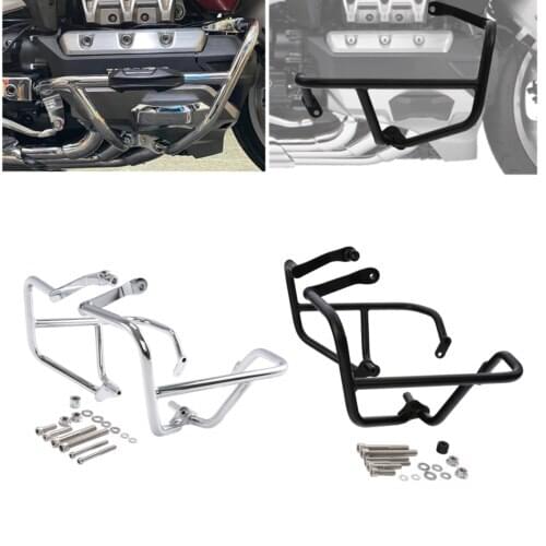 Motorcycle Engine Guard Crash Bar For Honda Goldwing GL1800 F6C F6B Bagger 2018-2020 2019 black/chrome