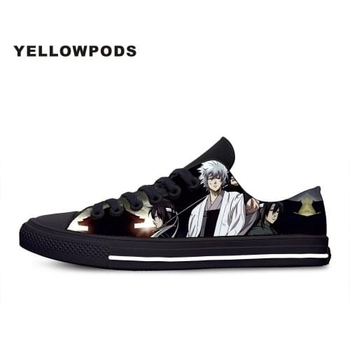 Shoes Woman White Platform GINTAMA Anime Hot CoolSakata Gintoki Women Shoe Casual Feminino Zapatos De Mujer Zapatillas