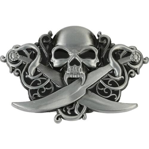 T-DISOM New Design Ghost Belt Buckle Skull Buckles Suitable For 4cm Width Belt Dropship Hallowmas Gifts Pirates Belt Buckles