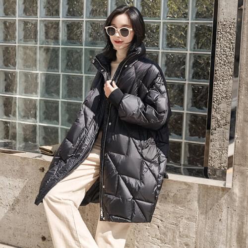 Womens Down Jacket 90% White Duck Down Coat Female Jacket Autumn Winter Parkas Woman Oversized 2021 Mujer Chaqueta Pph1409
