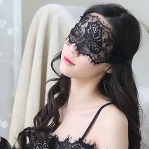 1PCS Halloween Party Fancy Hot Sales Sexy Lady Black Lace Mask Cutout Eye Mask For Masquerade Party Fancy Dress Costume