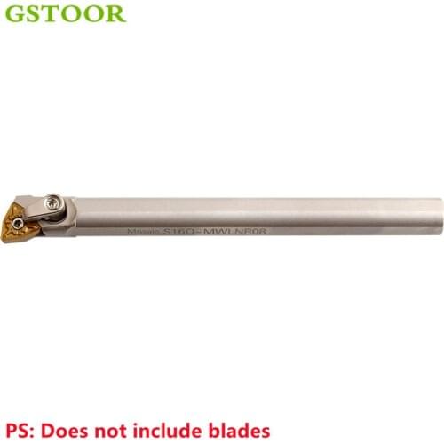 1PC S16Q-MWLNR08 Internal Turning Tool Holder CNC Lathe Cutter Cutting Carbide Inserts WNMG080404 WNMG080408 Arbor