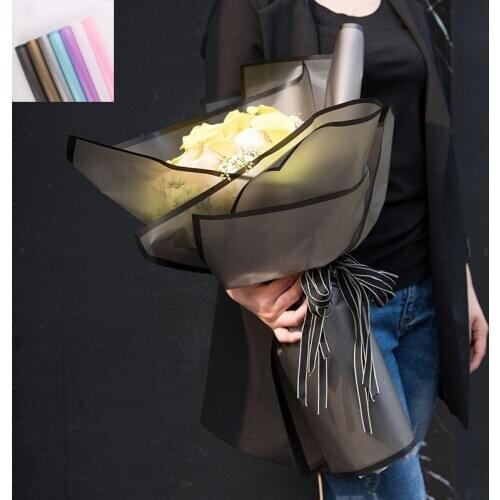 20Pcs Bright Flower Bouquet Packaging Paper Package Florist Gift Wrapper Craft Paper DIY Handmade Material Pack Supply 60X60CM