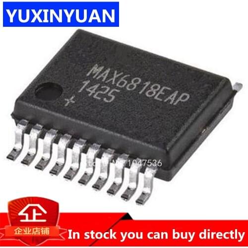 5pcs MAX6818EAP MAX6818 SSOP IC INTERFACE SPECIALIZED 20SSOP