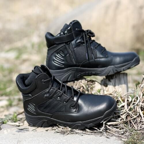 Army Boot Men Desert Tactical Military Boots Mens Work Safty Shoes Zapatos De Mujer Zapatos Ankle Lace-up Combat Boots Size shoe