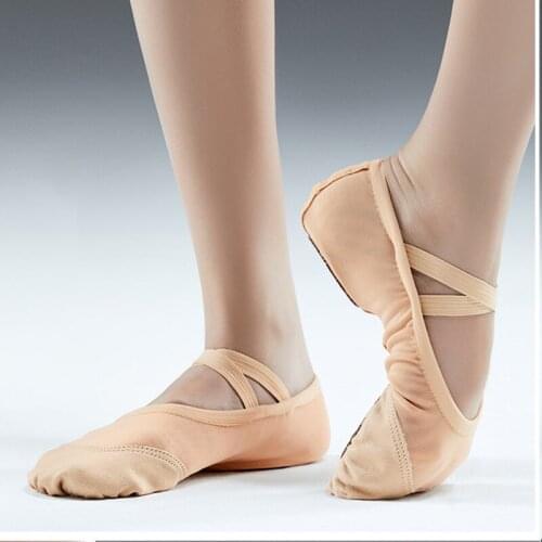 Girls Ballet Shoes Mesh Fabric Soft Sole Ballet Dance Slippers Children Practise Ballerina Shoes Woman Dance Shoes