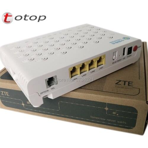 Free Shipping ZTE F623 FTTH GPON ONU fibra optica 6.0 GPON ONT Router with 1GE+3FE+Voice+WIFI+USB ONT English version