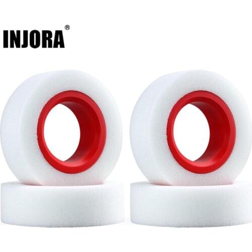 INJORA Dual Stage TPE Foam 114-120mm 100-110mm Fit 1.9" Wheel Tires for RC Crawler Axial SCX10 90046 Traxxas TRX4