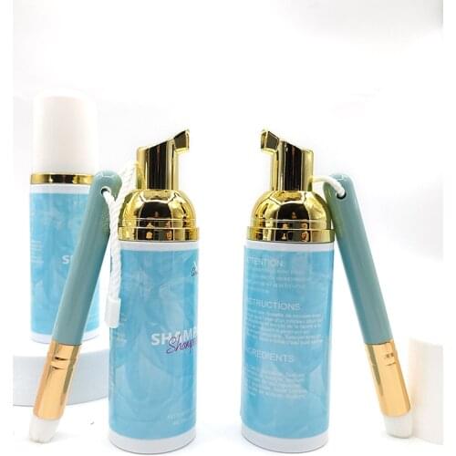 Private Label Custom Lash Foam Cleanser Natural Lash Foam Shampoo No Irritation Lash Wash Cleanser Lashshampoo
