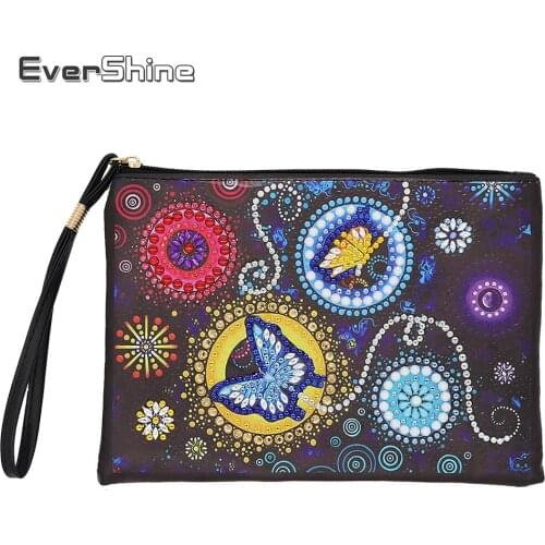 EverShine Diamond Painting Wallet Women DIY Special Shape Butterfly Cross Stitch Diamond Mosaic Bead Embroidery Kits Art Gift