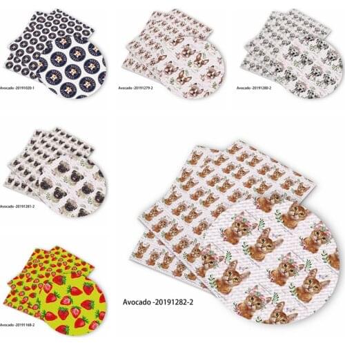 Huangtao Diy 95X70cm Animal Watercolor Printed Pattern Fashion Liverpool Bullet Fabric No MOQ Polyester Fabric