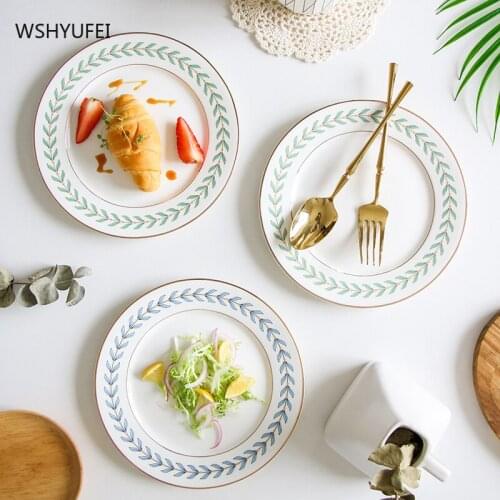 Nordic Ceramic Creative Dinner Plate Western Steak Household Tableware Set Dinner Plate Exquisite Luxury Kitchen Tableware