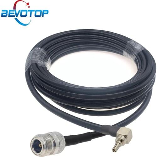 N Type Female Jack to CRC9 Male Right Angle Plug RG58 Cable 50Ohm RF Coaxial Cable 3G 4G USB Modem Extension Cord Jumper Pigtail
