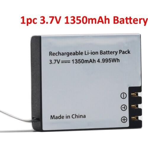 1pcs 1350mAh Li-ion Rechargeable Battery For EKEN Action Camera H9 H9R H8 H8r H3 H3R SJCAM SJ4000 Sport DV Mini Cam Bateria